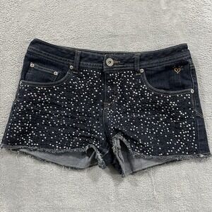 I Love Justice Jeans Jean Shorts Women's 18 Regular Simply Low Mega Bling Blue